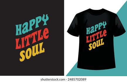 Retro wavy groovy, typography style, vintage ,typeface in bundle, 70s 3d style rainbow color t shirt design.