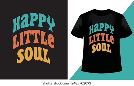 Retro wavy groovy, typography style, vintage ,typeface in bundle, 70s 3d style rainbow color t shirt design.