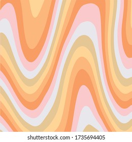 Retro wavy psychedelic abstract background