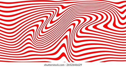 Retro, wavy psychedelic pattern wavy psychedelic texture, optical illusion effect