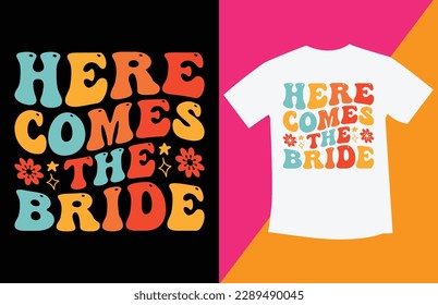 Retro wavy t shirt design