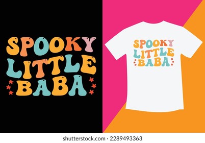 Retro wavy t shirt design