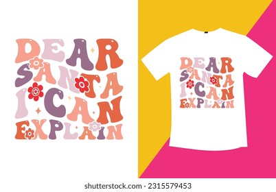 Retro wavy t shirt design