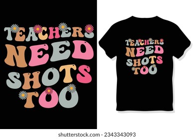 Retro wavy Teacher t shirt ,Teachers day  t shirt
