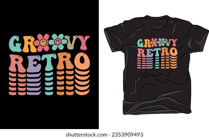 Retro Wavy T-shirt Design, Retro wavy art free, Retro design, Retro wavy Cricut
