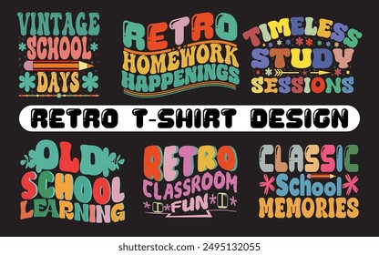 Retro wavy t-shirt and unique 