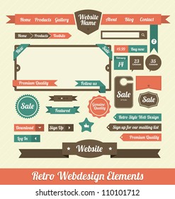 Retro Web Design Elements