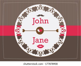 Retro Wedding Invitation