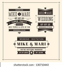 Retro Weddings Invitations