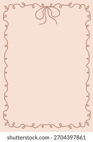 Retro Whimsical Hand Drawn Frame