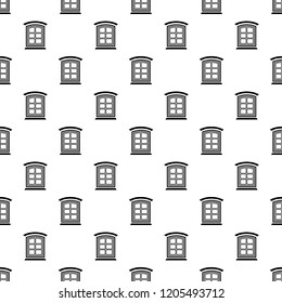 Retro window frame pattern vector seamless repeating for any web design