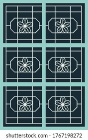 Retro-Fenstergitter