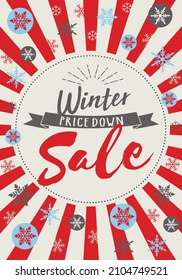 Retro Winter Sale Poster
(Sales Promotion Tool)