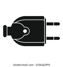 Retro wire plug icon. Simple illustration of retro wire plug vector icon for web design isolated on white background