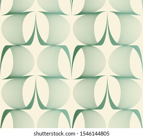 retro wired wallpaper in ivory bamboo green shades