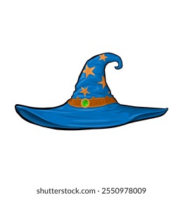 Retro Wizards Hat Icon Illustration