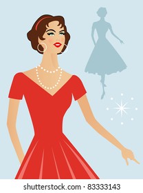 Retro woman