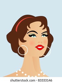Retro woman