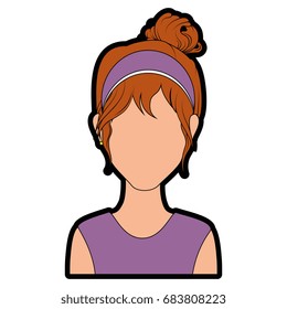 Retro woman cartoon