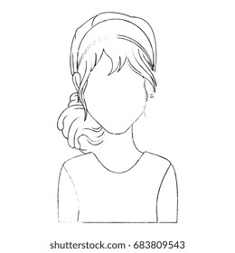 Retro woman cartoon
