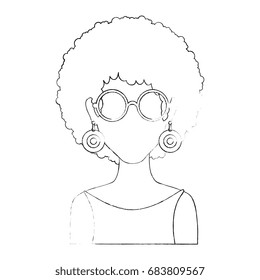 Retro woman cartoon