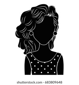 Retro woman cartoon