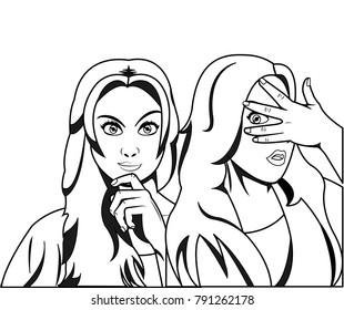 Retro woman design