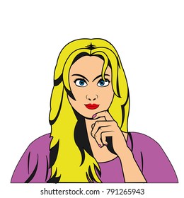 Retro woman design