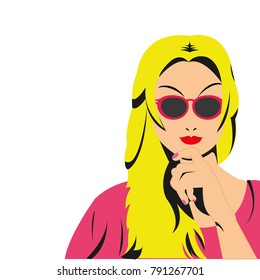 Retro woman design