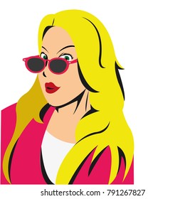 Retro woman design