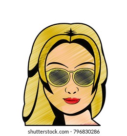 Retro woman design