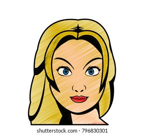 Retro woman design