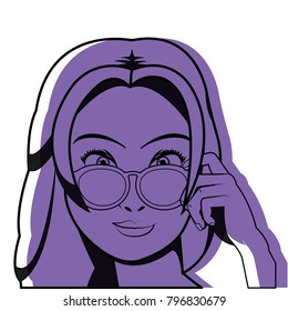 Retro woman design