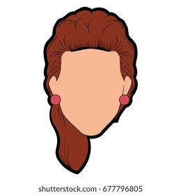 Retro woman icon