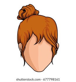 Retro woman icon