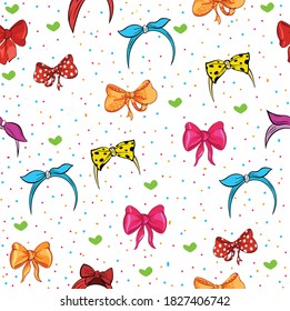 
Retro women's bandana set isolated on white background vector image