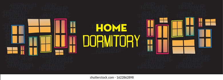 Retro wood or wooden window frames view isolated on house wall. Detailed plastic window with curtains or pot isolated. Architecture design outdoor or exterior view, building and home theme
