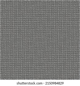 Retro wool or cotton fabric. Tweed pattern. Gray sackcloth texture. Abstract vector.