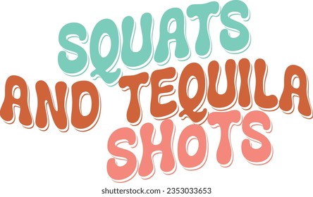 Retro Workout Gym Fitness Sublimation Typographic Design. Gymnastic Apparel Vector for Ready Printing on T-shirt and