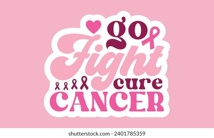 Retro, World Cancer, Stickers EPS Bundle