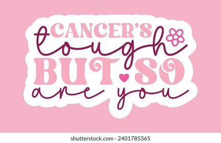 Retro, World Cancer, Stickers EPS Bundle