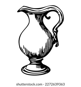 Retro writing set. Isolated flat old writing accessories sketch collection. kerosene lamp. Literature vector illustration