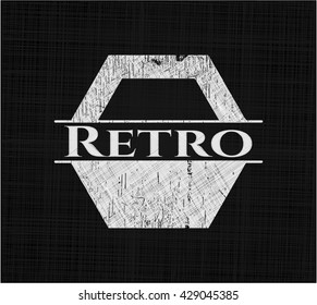 Retro escrito en la pizarra