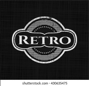 Retro written on a chalkboard