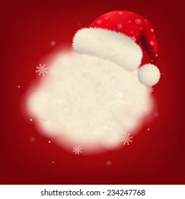 Retro Xmas Card With Gradient Mesh, Vector Illustration