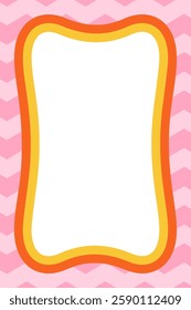 Retro y2k banner decorative frame