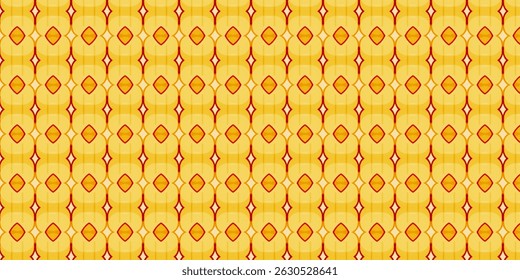 Fondo geométrico amarillo retro del patrón inconsútil