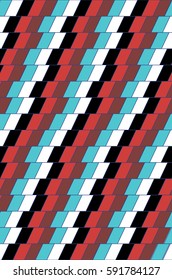 Retro ZigZag Pattern Red