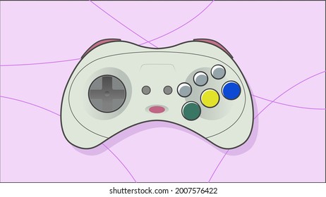 Retro-Bit video game controller vector illustration