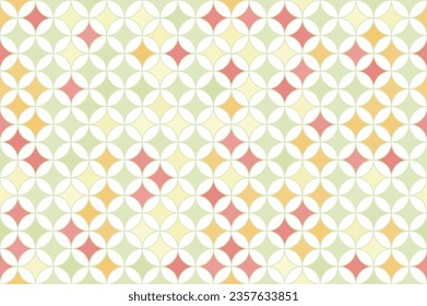 Retro-colored Randomly Accented Cloisonne enamel Pattern - Seamless Pattern
